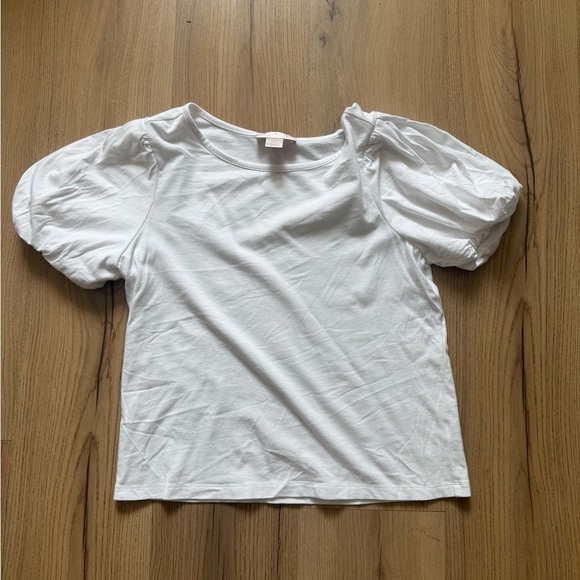 Rachel Parcell Tops - Rachel Parcell White Bubble Sleeve Top